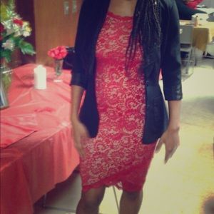 Lace little red dress!